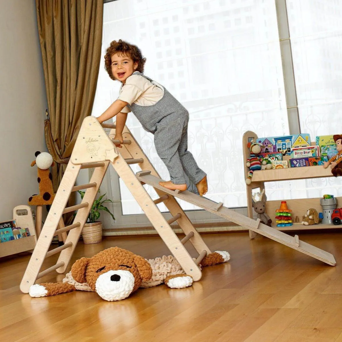 3 size Montessori Triangle Climber Set | Indoor Playground for Kids