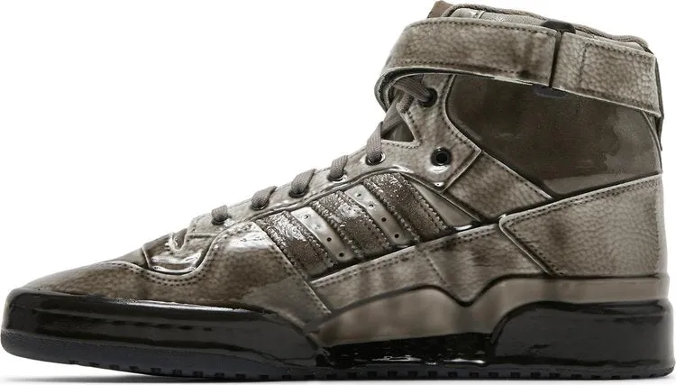 Adidas Jeremy Scott x Forum High 'Dipped - Carbon' sneakers, gray