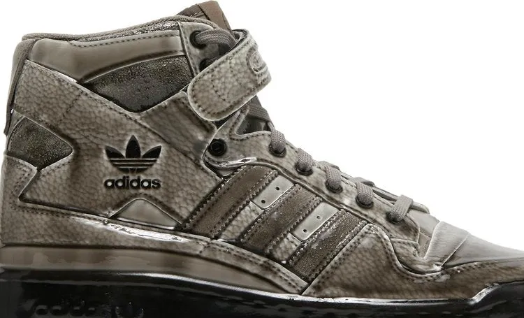 Adidas Jeremy Scott x Forum High 'Dipped - Carbon' sneakers, gray