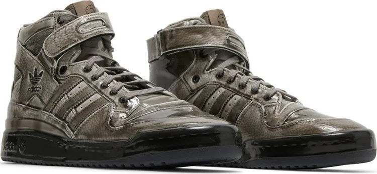 Adidas Jeremy Scott x Forum High 'Dipped - Carbon' sneakers, gray