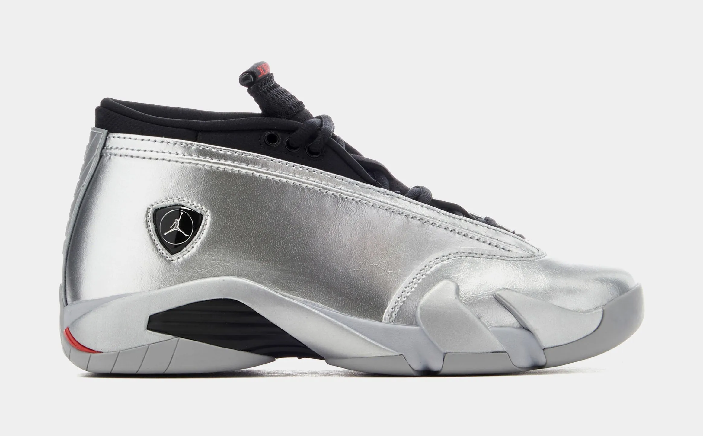 Air Jordan 14 Retro Low Metallic Silver Womens Lifestyle Shoes (Silver) Free Shipping