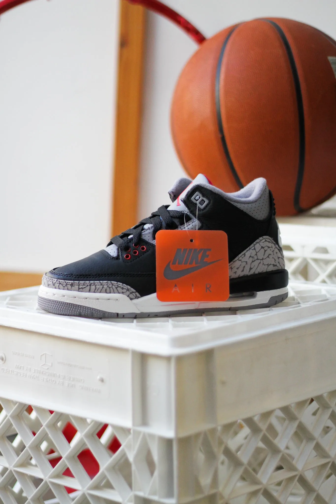 AIR JORDAN 3 RETRO (GS) "BLACK CEMENT"