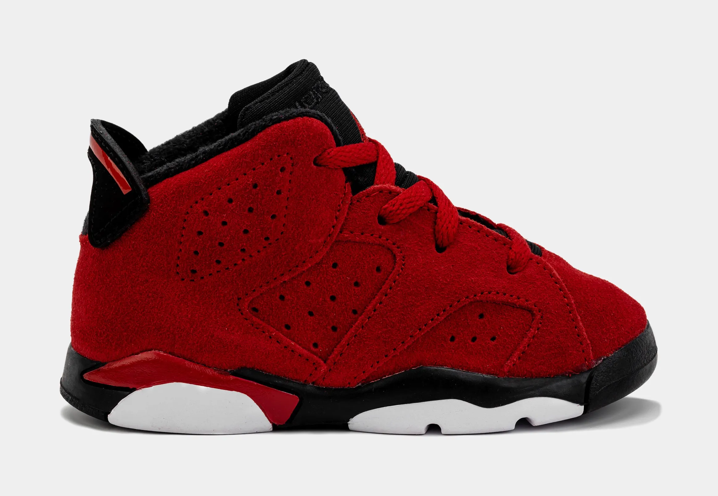 Air Jordan 6 Retro Toro Bravo Infant Toddler Lifestyle Shoes (Red/Black)