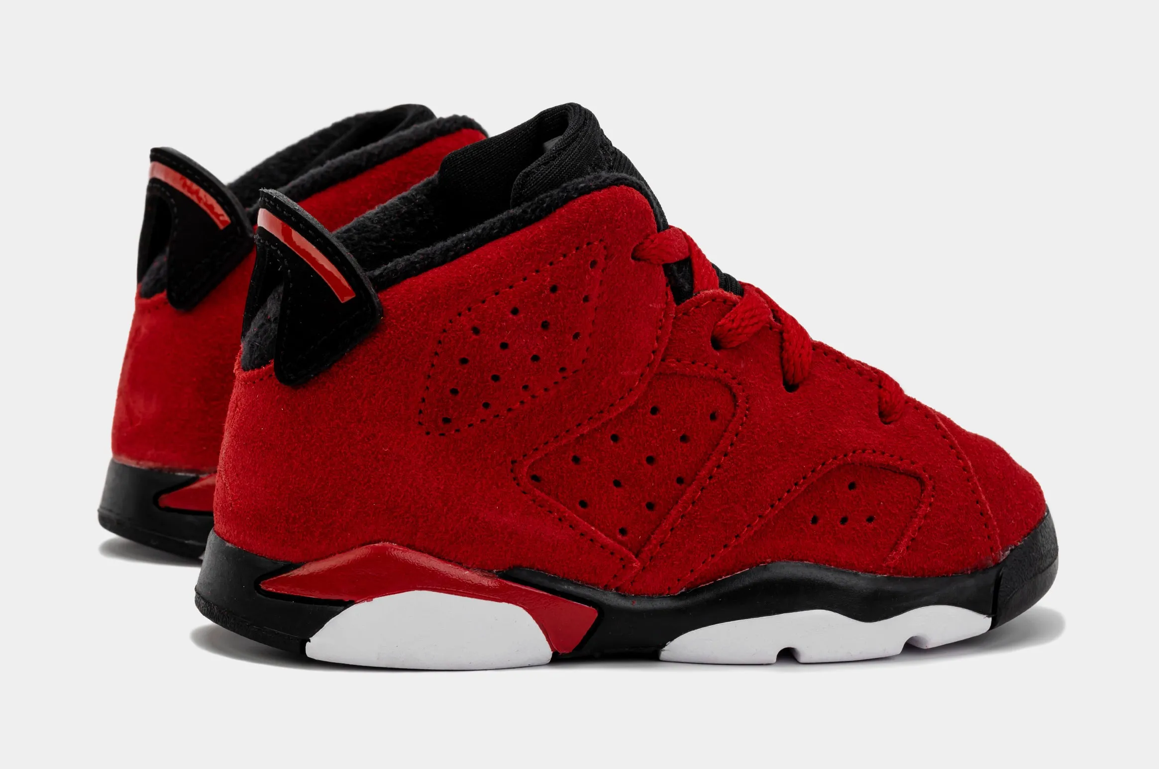 Air Jordan 6 Retro Toro Bravo Infant Toddler Lifestyle Shoes (Red/Black)