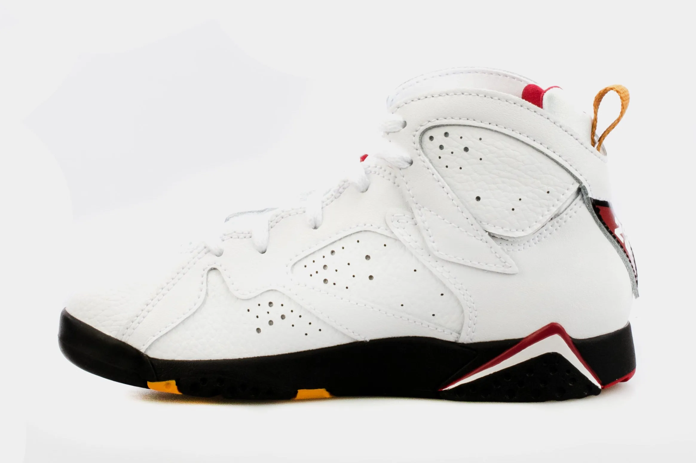 Air Jordan 7 Retro Cardinal Preschool Lifestyle Shoes (White/Red)