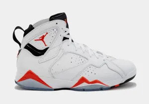 Air Jordan 7 Retro White Infrared Mens Lifestyle Shoes (White/Red)