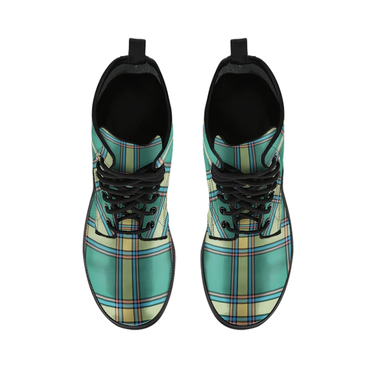 Alberta Province Canada Tartan Leather Boots