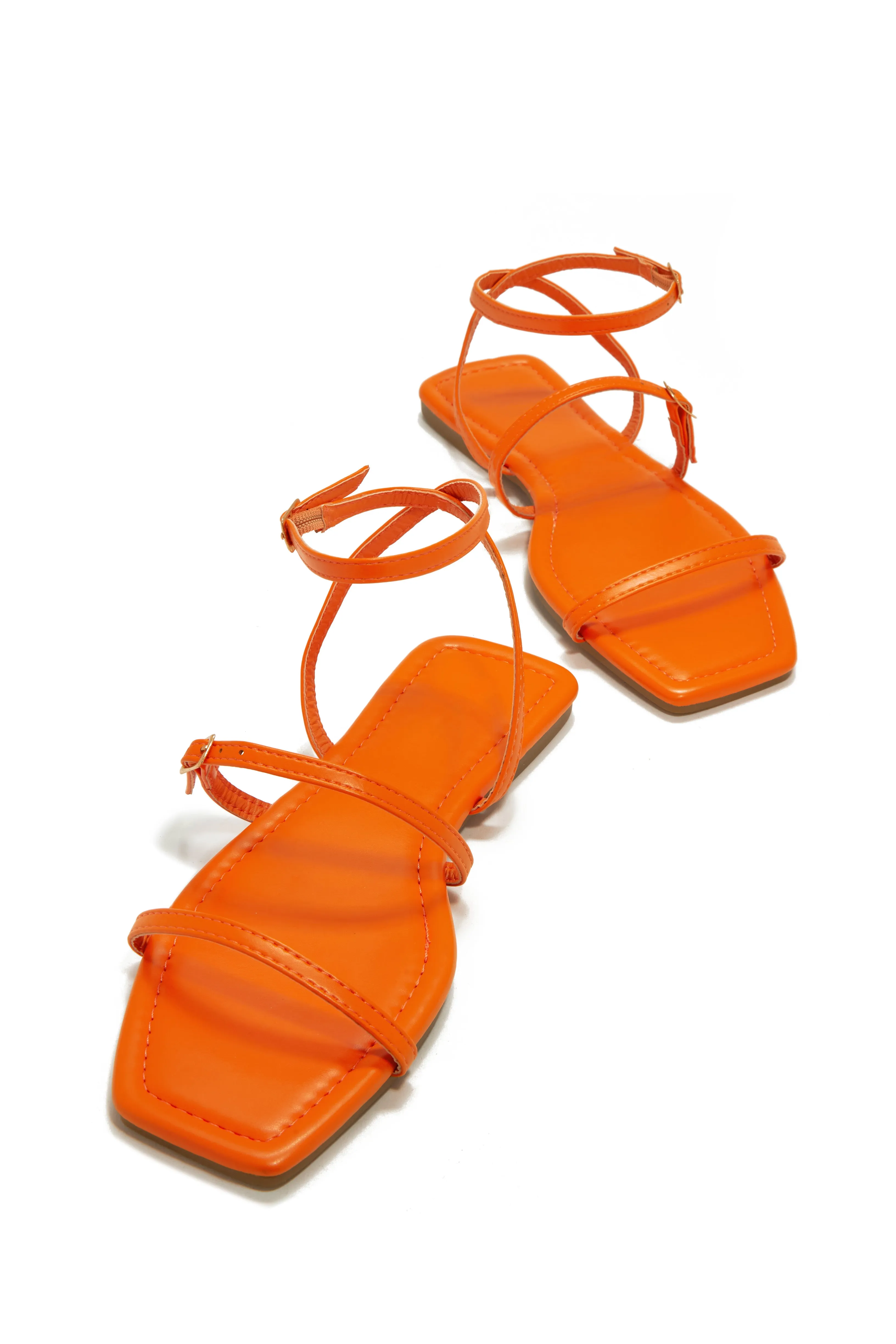 Bali Beach Flat Sandals - Orange