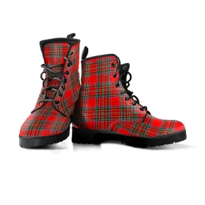 Binning Tartan Leather Boots