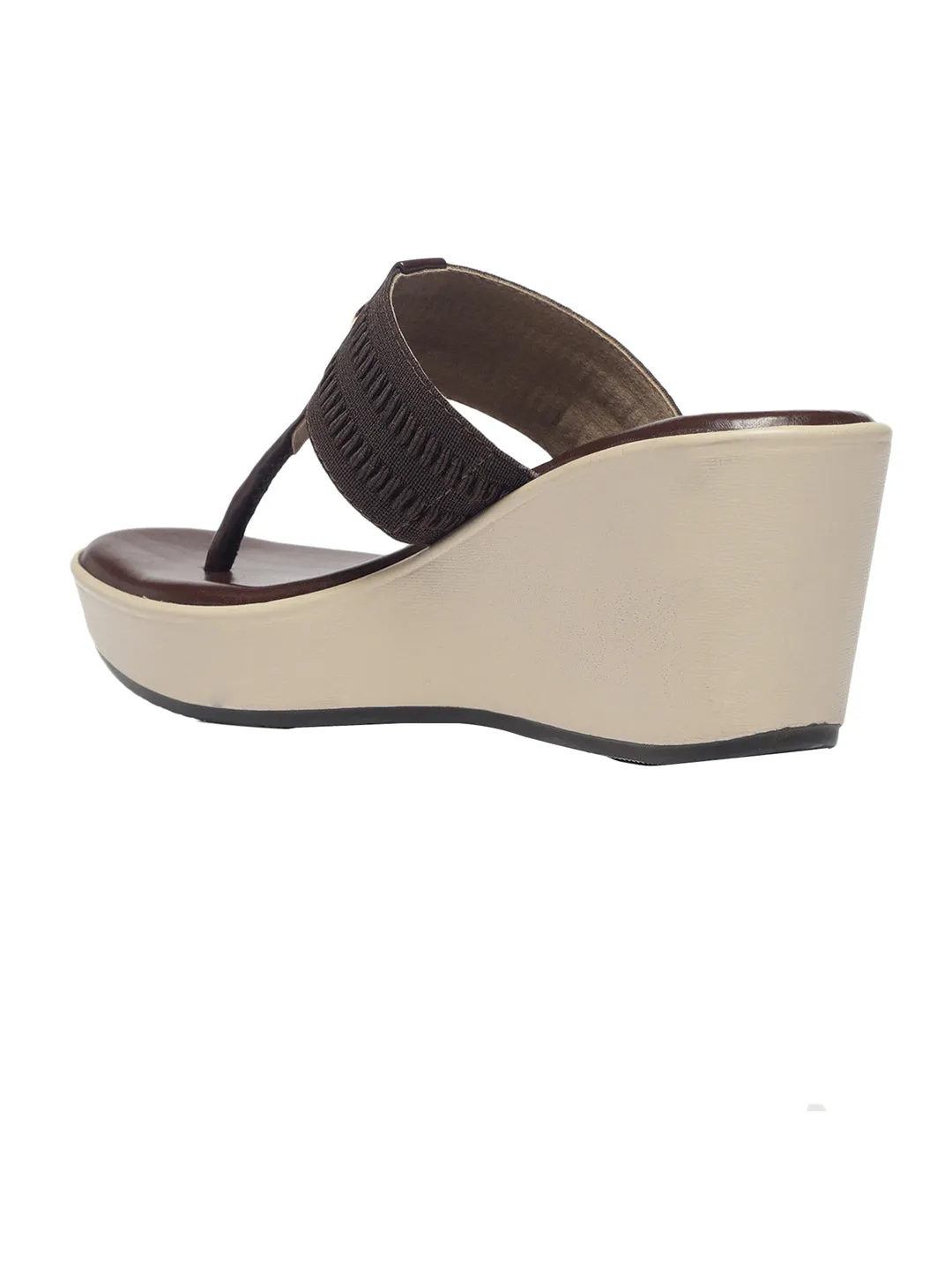 Calista Brown Wedge Heels