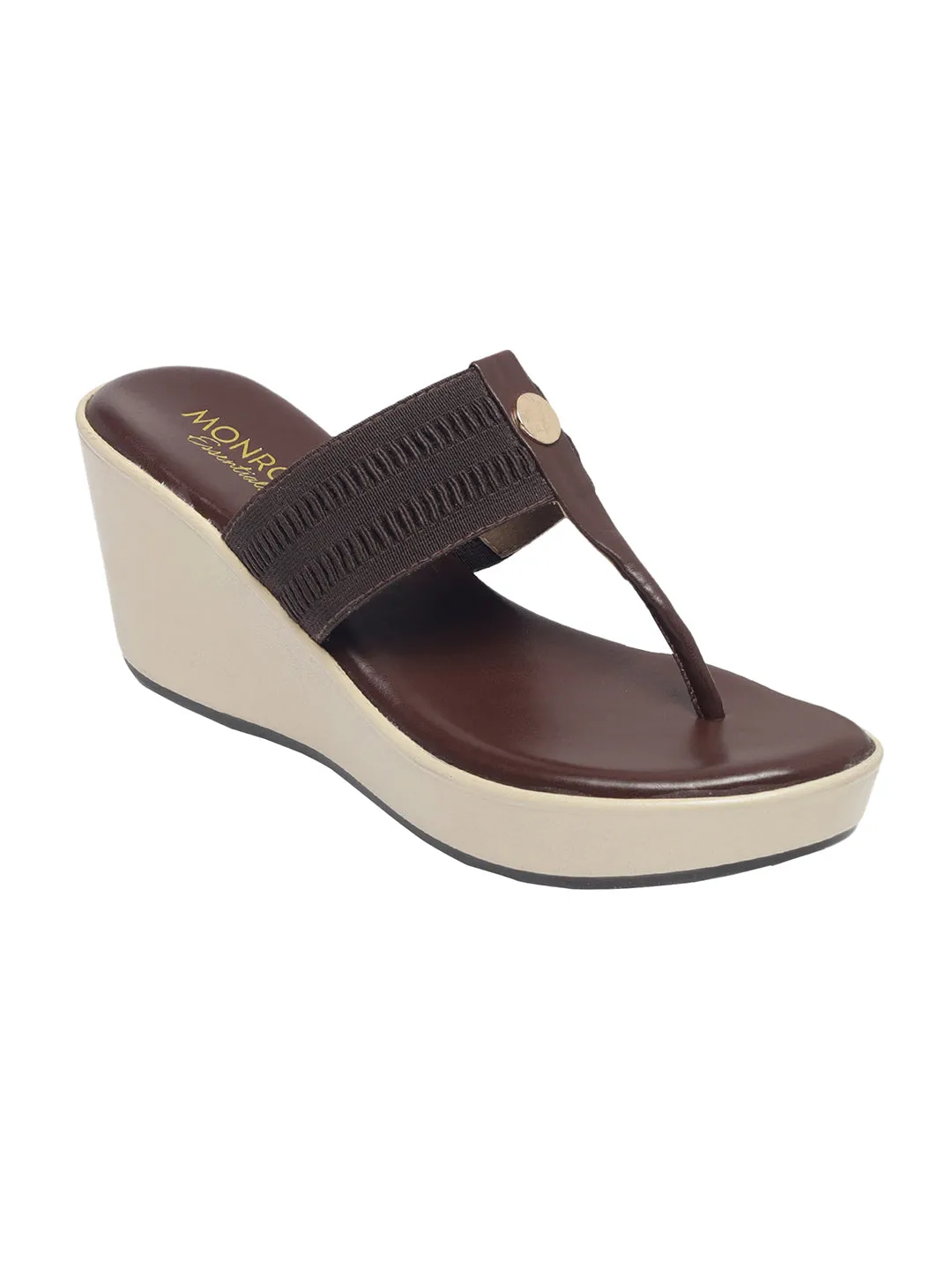 Calista Brown Wedge Heels