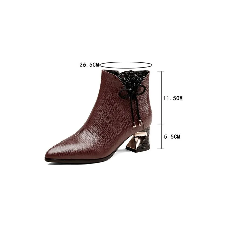 ChicLux Exotic Chic Ankle Boots