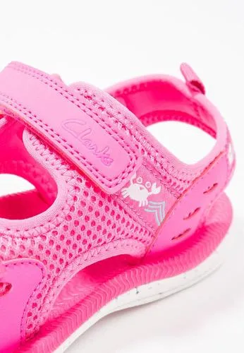 Clarks Star Games Hot Pink Younger Girls Sandals