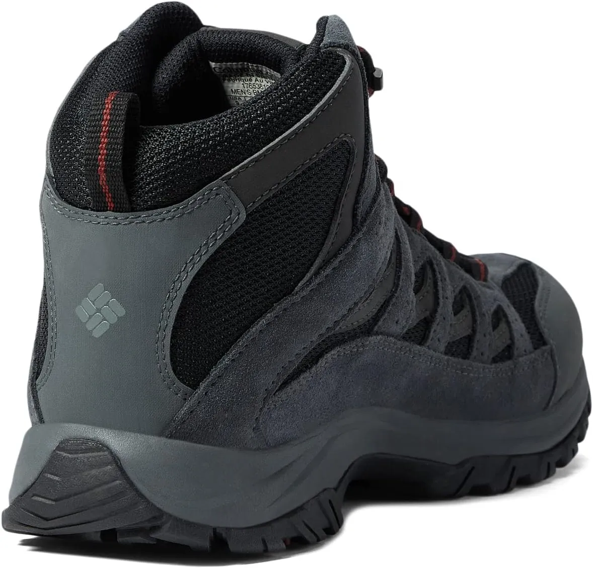 Crestwood Mid Waterproof Columbia Hiking Shoes, Black/Charcoal