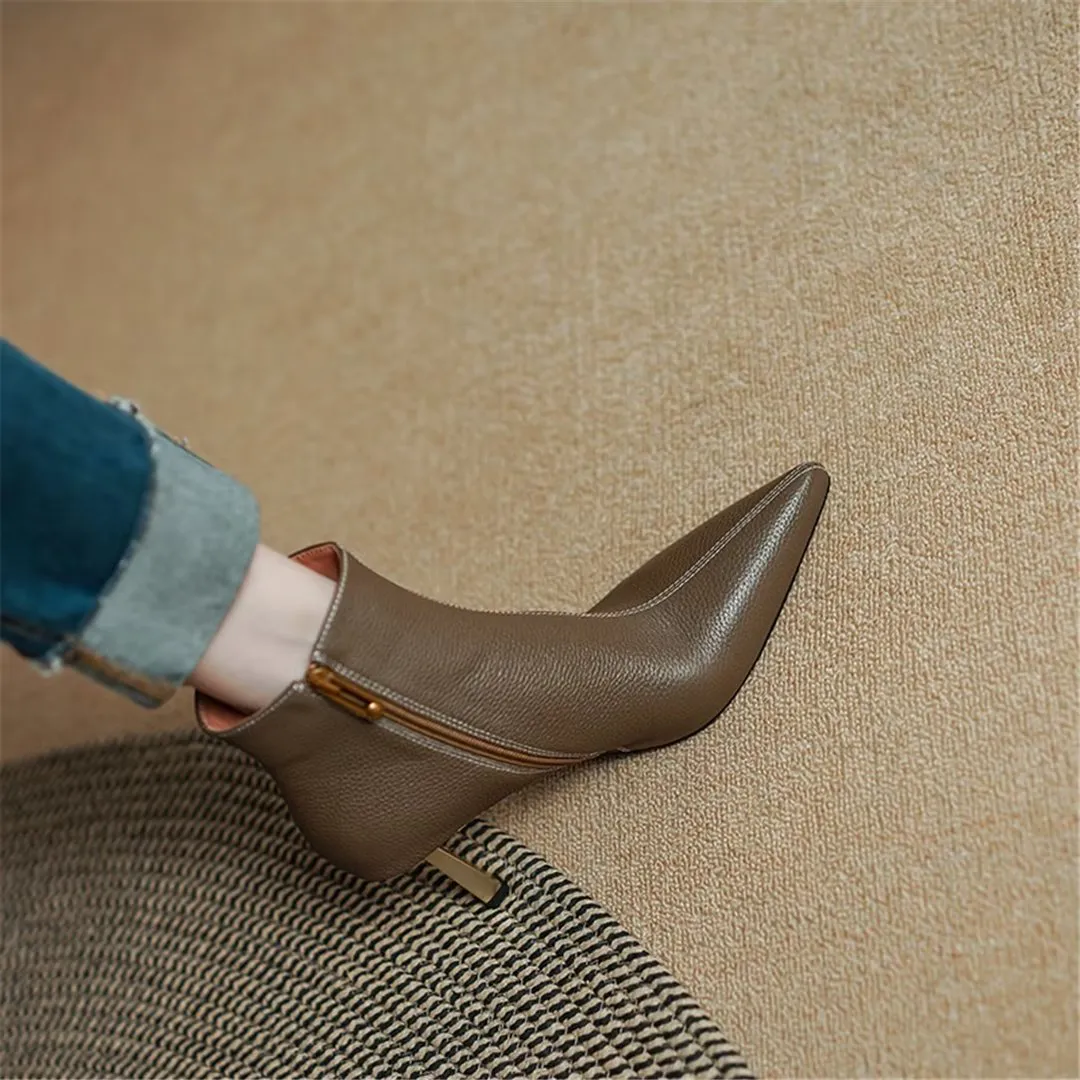 CrocElegance Pointed Winter Slip-Ons