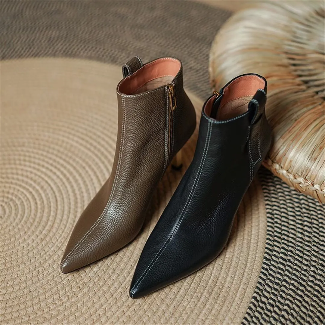 CrocElegance Pointed Winter Slip-Ons