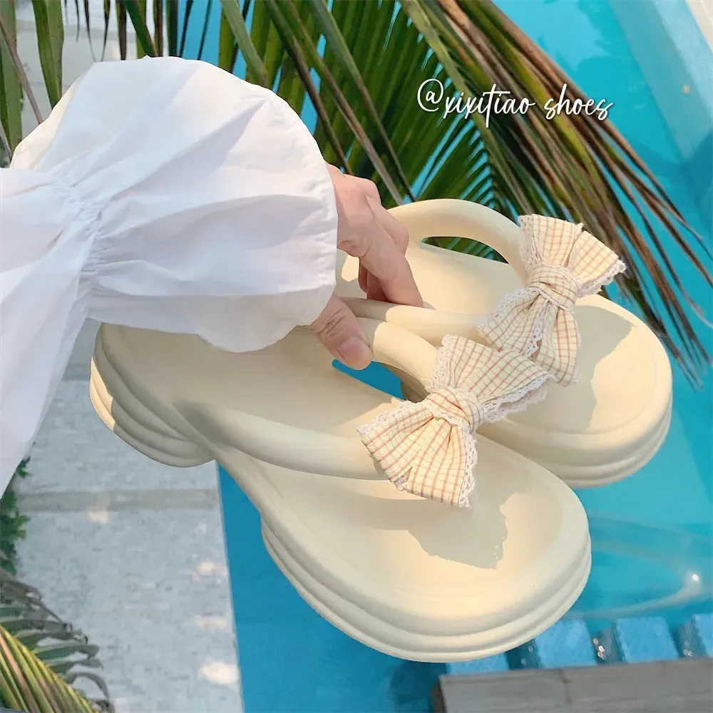 Cute Bow Beach Sandals