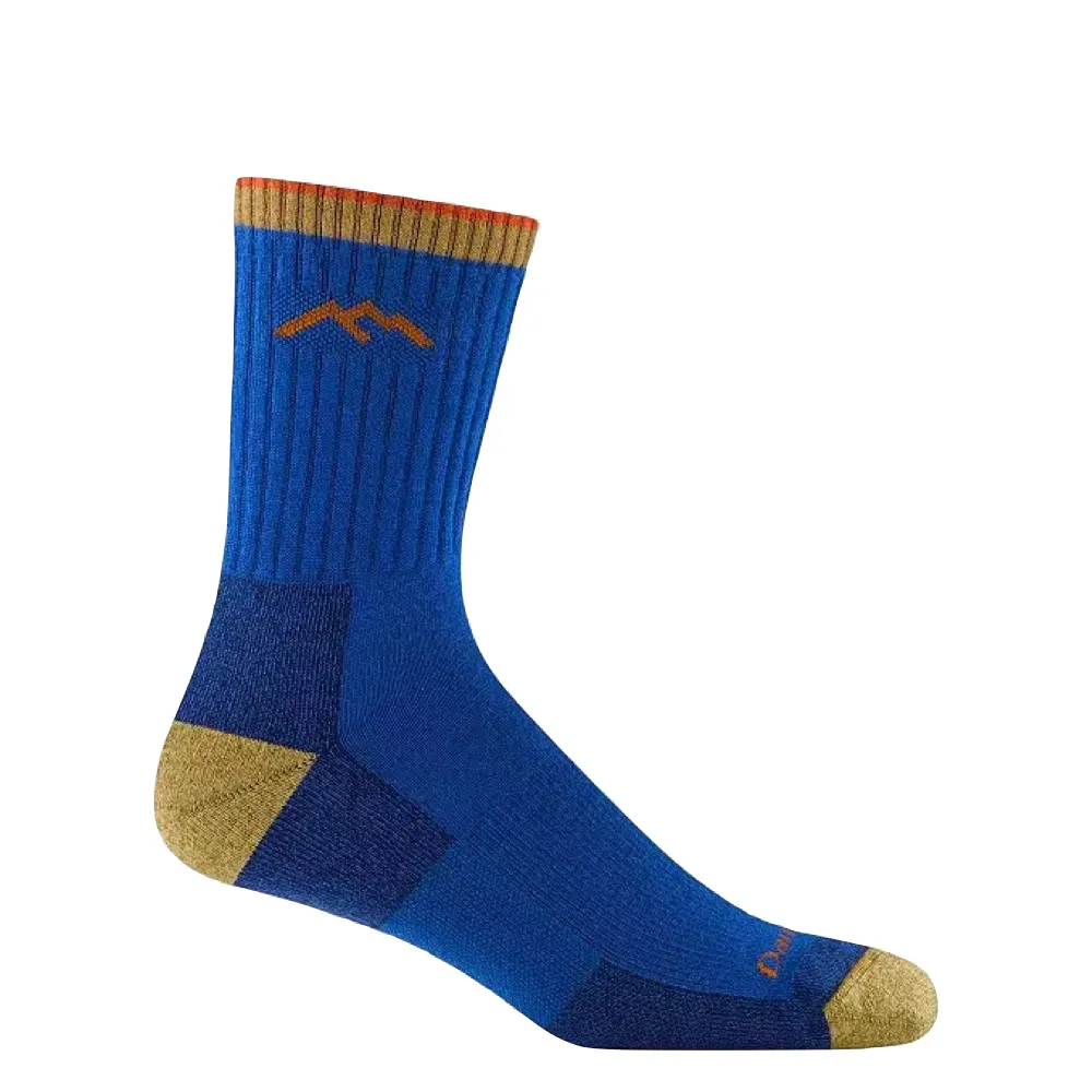 Darn Tough Men's Hiker Micro Crew Midweight Hiking Sock in Atlas Blue