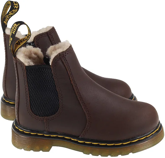 Dr Martens Boots Kids 2976 Leonore Dark Brown