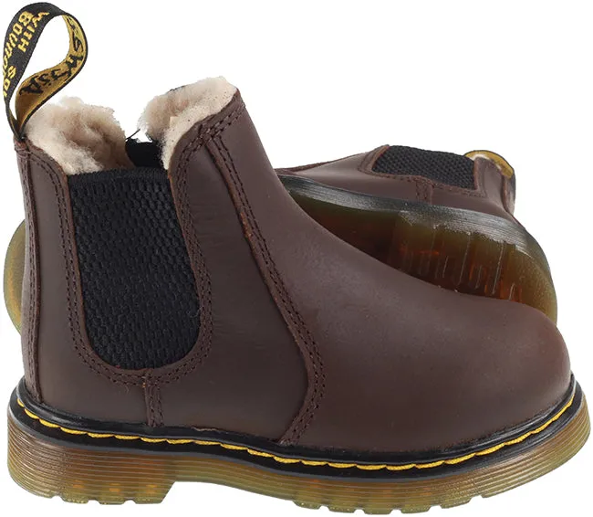 Dr Martens Boots Kids 2976 Leonore Dark Brown