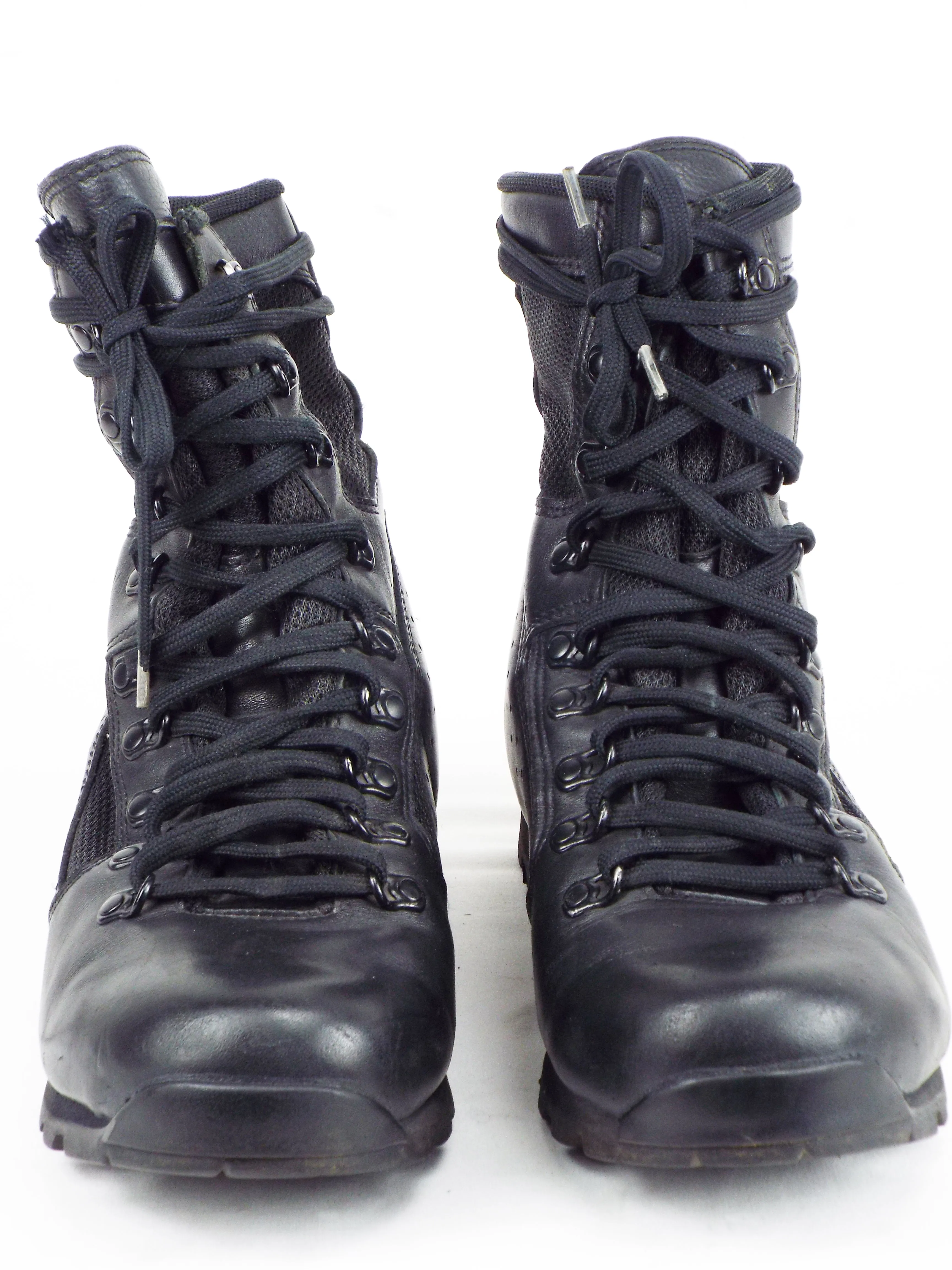 Dutch Army - Meindl - Black Leather Jungle Boots w/ Cordura - Grade 1