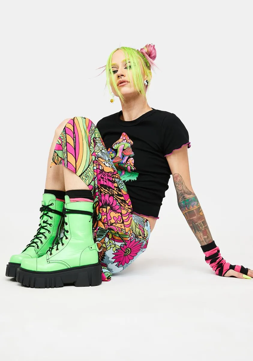 Feeling Radioactive Combat Boots