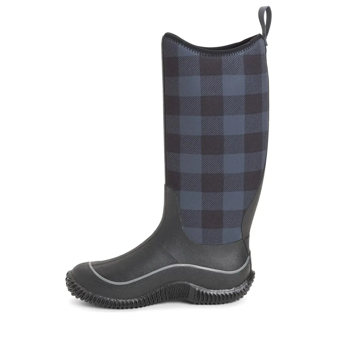 Hale Tall Boots - Black/Grey Plaid by Muckboot