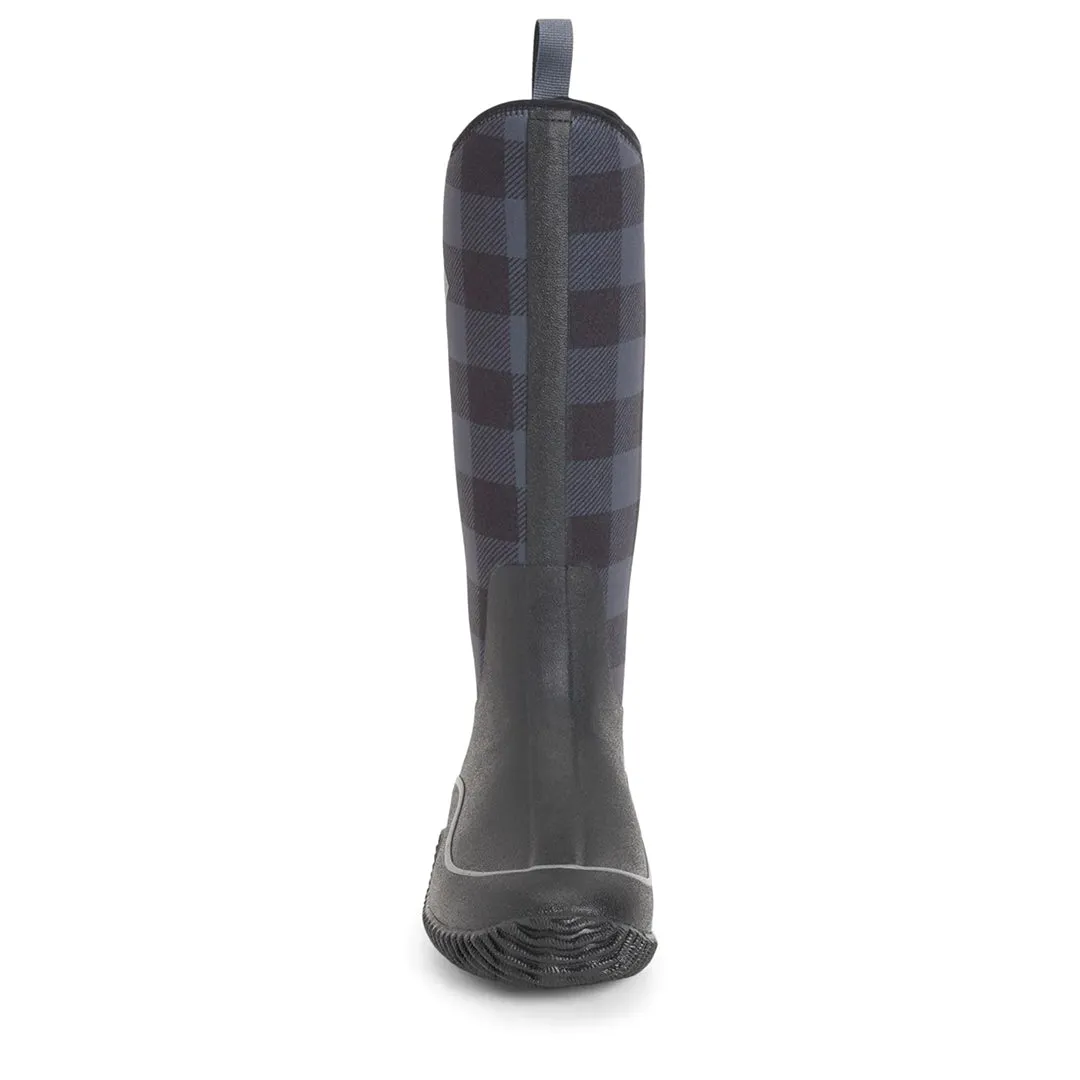 Hale Tall Boots - Black/Grey Plaid by Muckboot