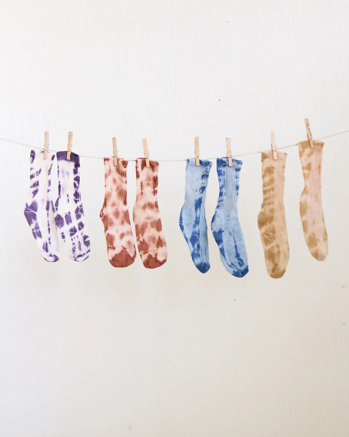 Indigo Tie Dye Organic Cotton Plant Dyed Socks