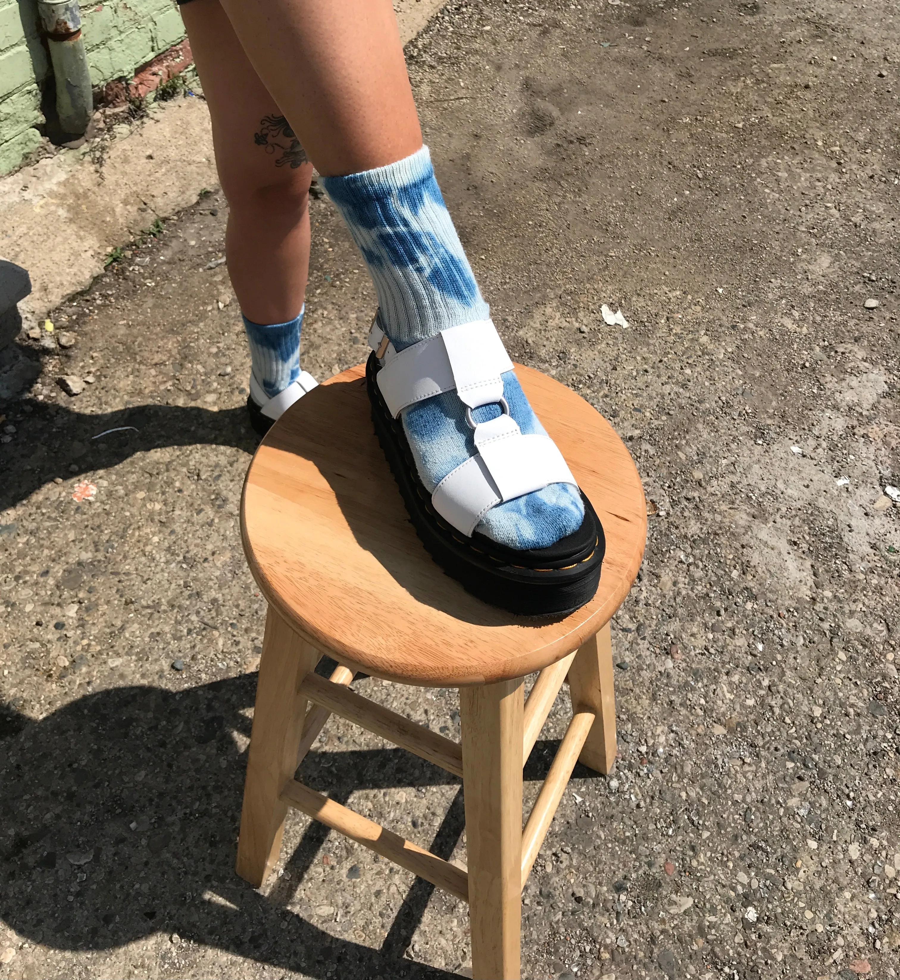 Indigo Tie Dye Organic Cotton Plant Dyed Socks