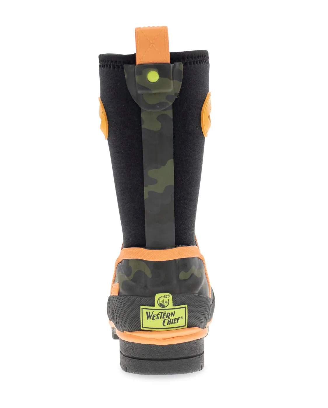 Kids Camo Neoprene Cold Weather Boot - Olive