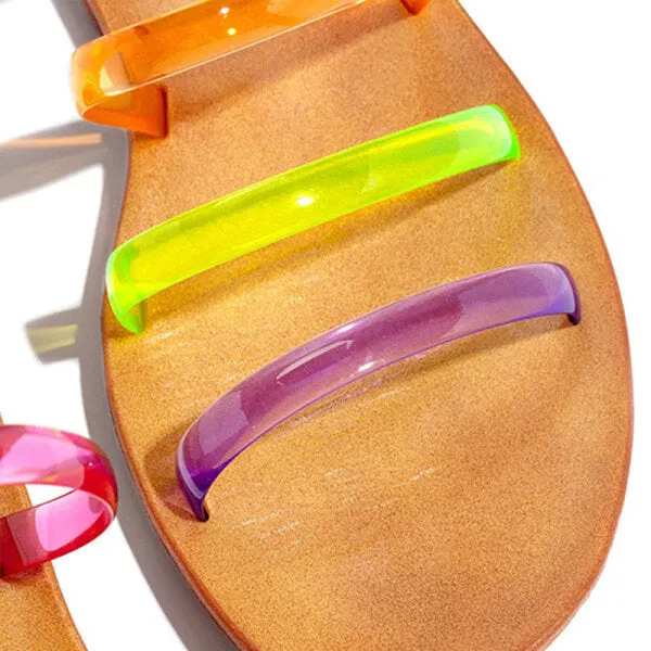 Rainbow Jelly Sandals