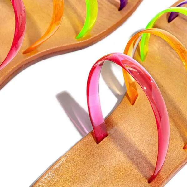 Rainbow Jelly Sandals