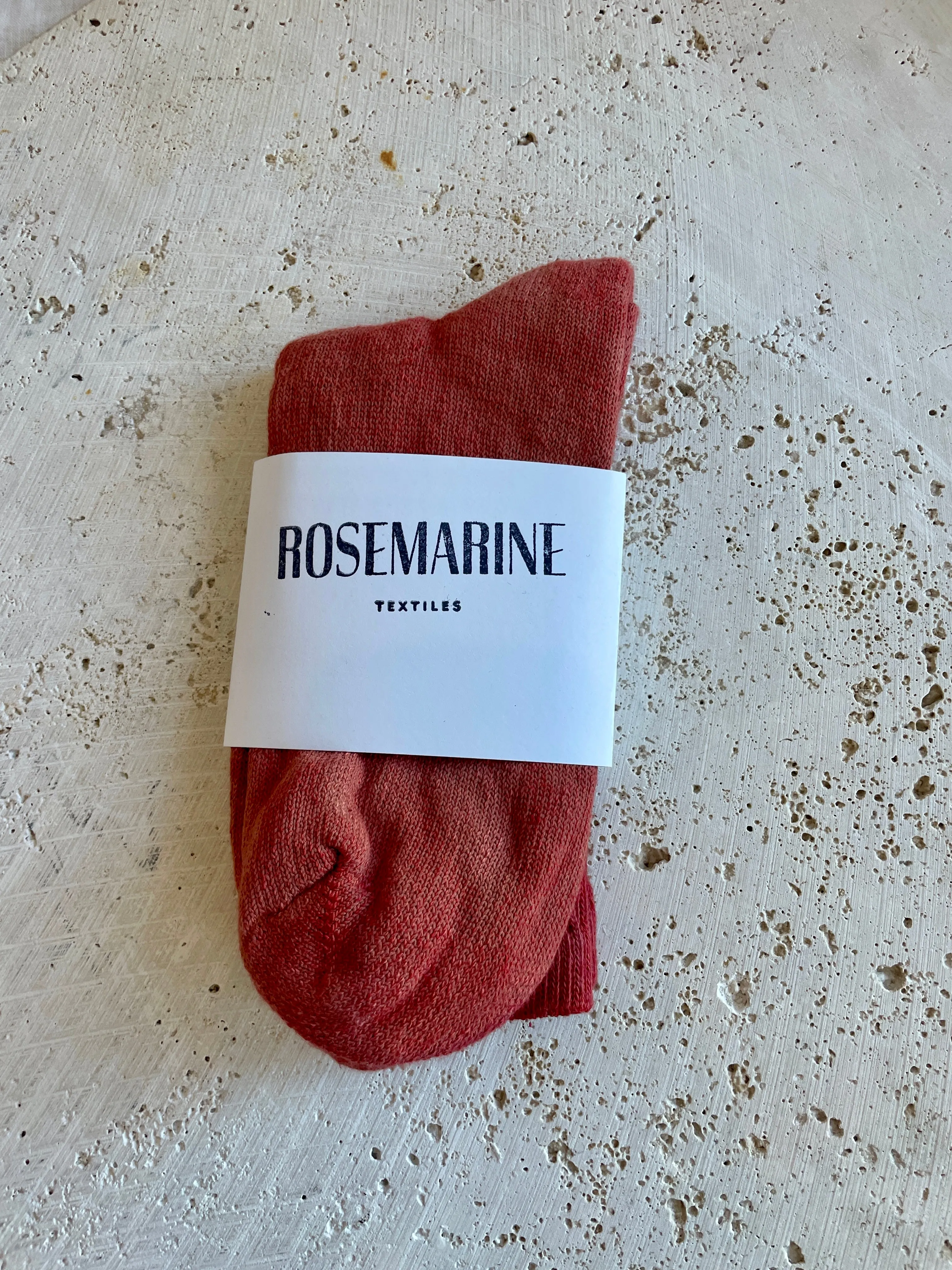 Red Organic Cotton Plant Dyed Socks