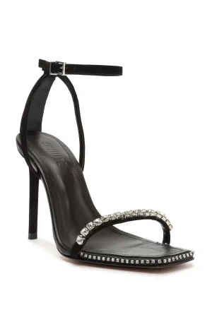 SCHUTZ | Loule Rhinestone Sandal - Black