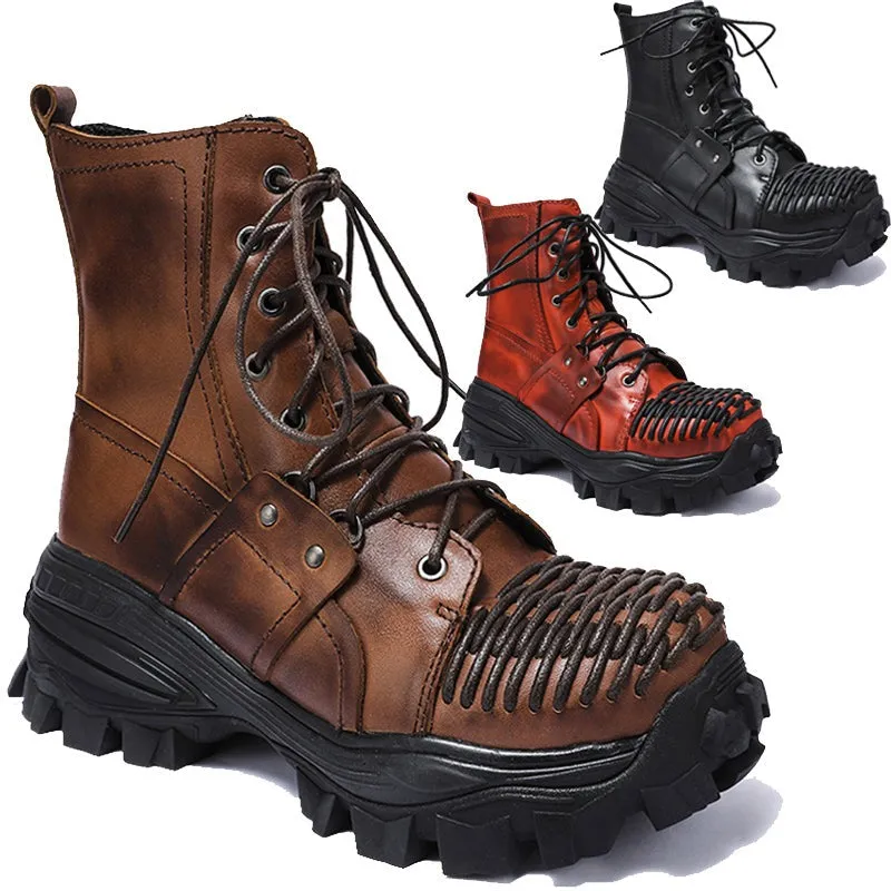 TEEK - Italian Tough Tie Motor Boots