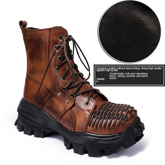 TEEK - Italian Tough Tie Motor Boots