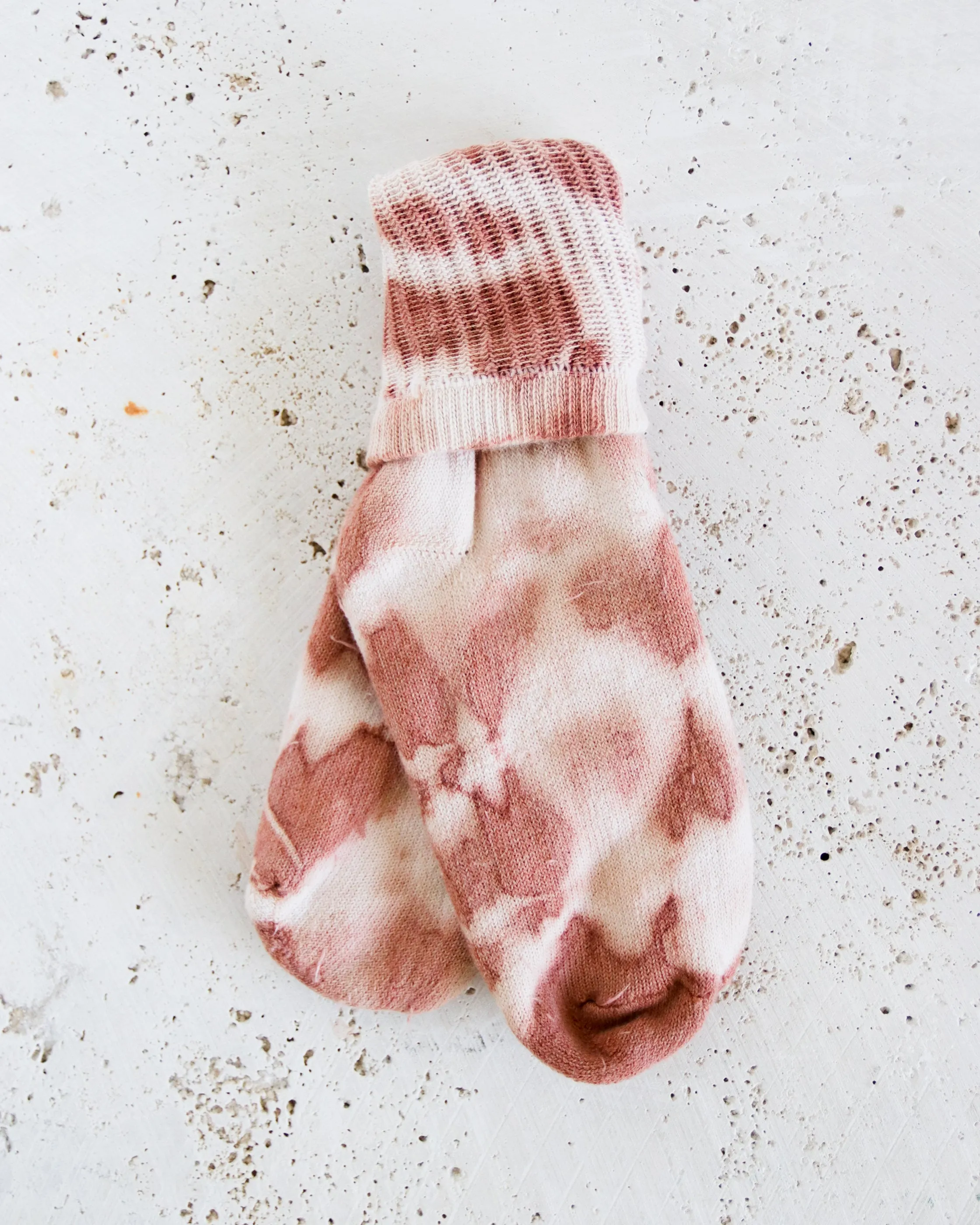 Terracotta Tie Dye Organic Cotton Plant Dyed Socks