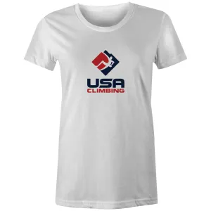 USA Climbing Logo Tee Women's