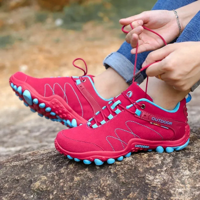 Women Summer Hiking Mountain Climbing Sneakers Fashion Non-slip Hunting Hike Shoes - WHS50202