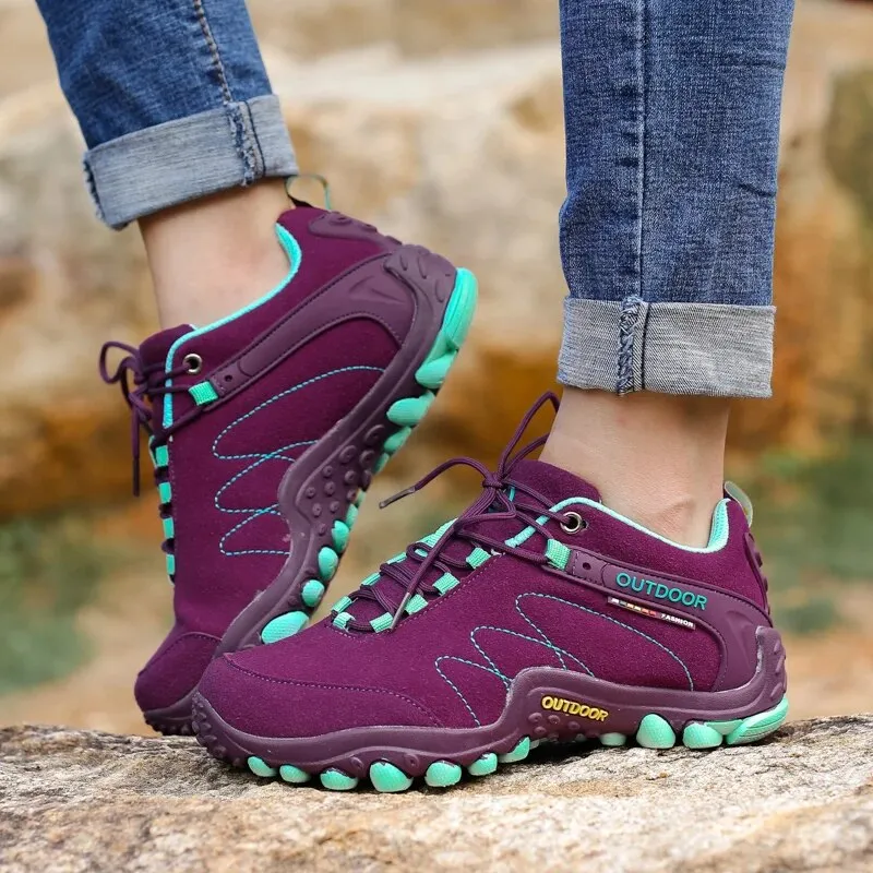 Women Summer Hiking Mountain Climbing Sneakers Fashion Non-slip Hunting Hike Shoes - WHS50202