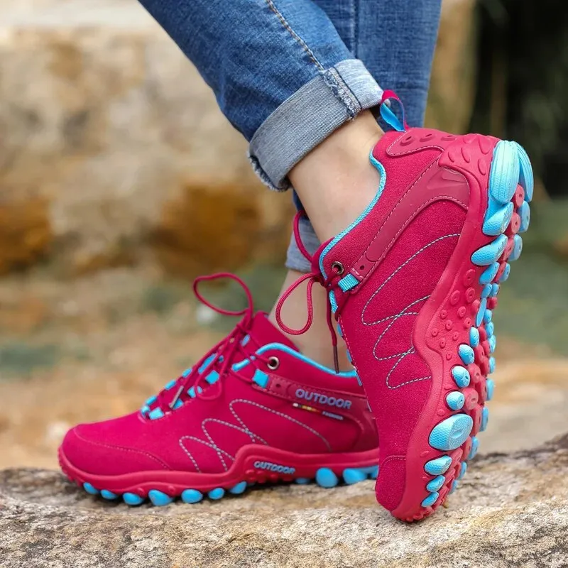 Women Summer Hiking Mountain Climbing Sneakers Fashion Non-slip Hunting Hike Shoes - WHS50202