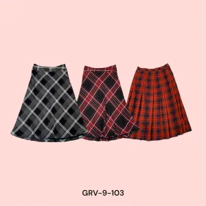 Y2K Wool Skirt – Cozy and Chic with Retro Vibes(9-103)